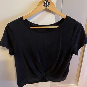 Black Swirl In The Front T